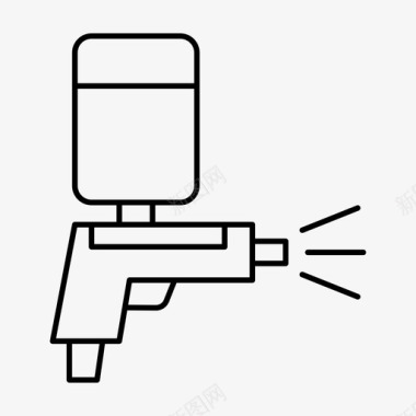 喷漆汽车喷漆机图标图标