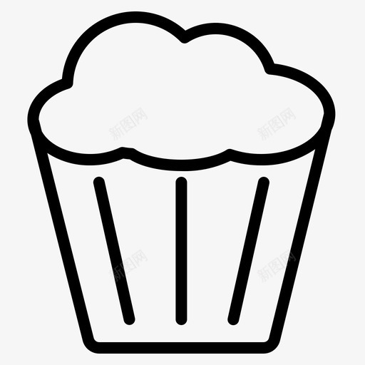 纸杯蛋糕面包房65直系图标svg_新图网 https://ixintu.com 直系 纸杯蛋糕 面包房65
