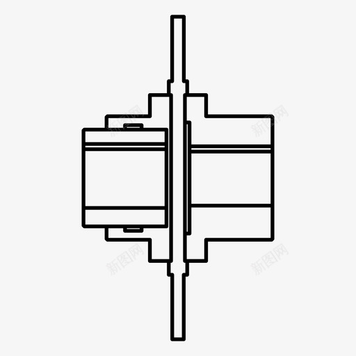 联轴器连接重工业图标svg_新图网 https://ixintu.com 传动 旋转 联轴器 连接 重工业