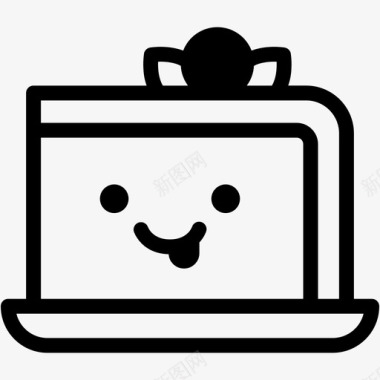 顽皮面包店蛋糕图标图标