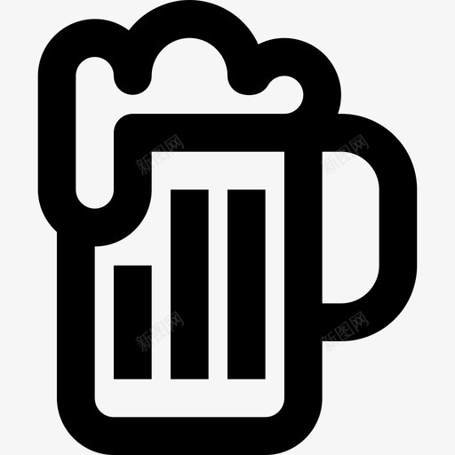 啤酒西式5直系图标svg_新图网 https://ixintu.com 啤酒 直系 西式5