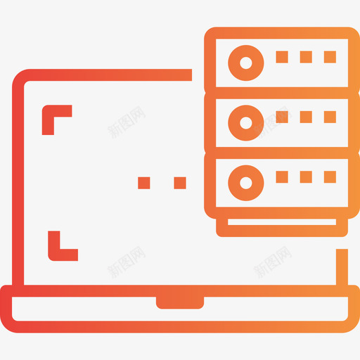 服务器网络和数据库9渐变图标svg_新图网 https://ixintu.com 服务器 渐变 网络和数据库9