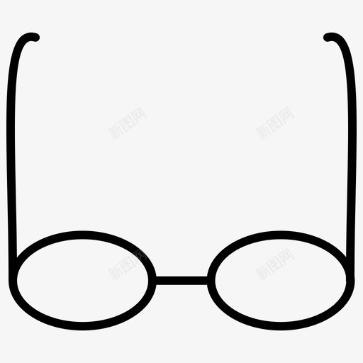 眼镜时尚和服装薄图标svg_新图网 https://ixintu.com 时尚和服装薄 眼镜