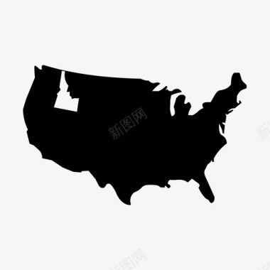 爱达荷州美国国家图标图标