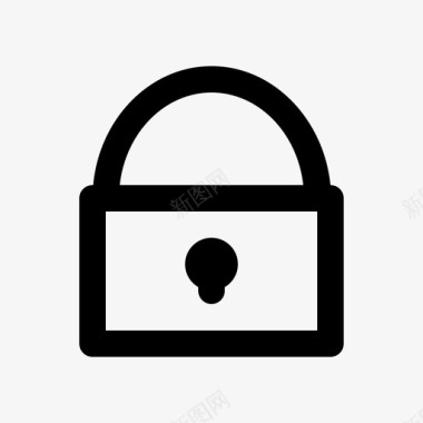 锁安全用户界面图标图标