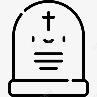 坟墓万圣节68直系图标图标