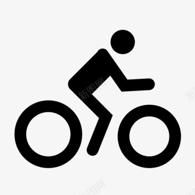自行车手自行车人图标图标
