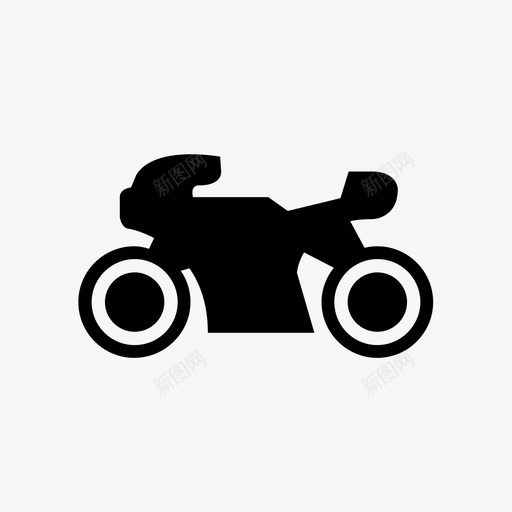 摩托车竞技运动图标svg_新图网 https://ixintu.com 交通 摩托车 竞技 车辆 运动