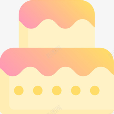蛋糕面包房55黄色图标图标