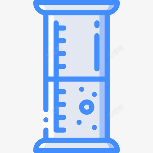 圆柱体科学65蓝色图标svg_新图网 https://ixintu.com 圆柱体 科学65 蓝色