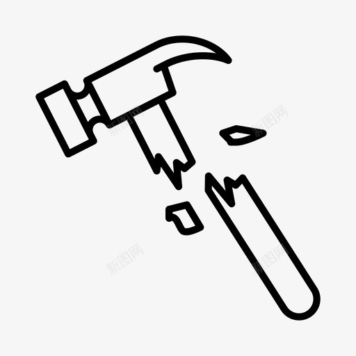 破碎锤电器家用电器图标svg_新图网 https://ixintu.com 家用电器 工具 电器 破碎锤