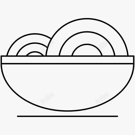 意大利面碗面条图标svg_新图网 https://ixintu.com 意大利面 碗 面条 餐厅轮廓图标