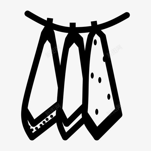 晾衣绳婴儿清洁图标svg_新图网 https://ixintu.com 婴儿 手帕 晾干 晾衣绳 洗衣房 清洁
