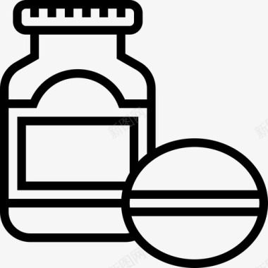 阿司匹林药剂学24线性图标图标