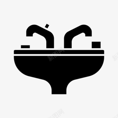面盆电器浴室图标图标