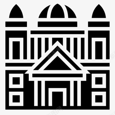 斯蒂芬大教堂建筑地标图标图标