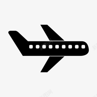 飞机商务飞机旅行图标图标
