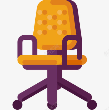 办公椅startup39扁平图标图标