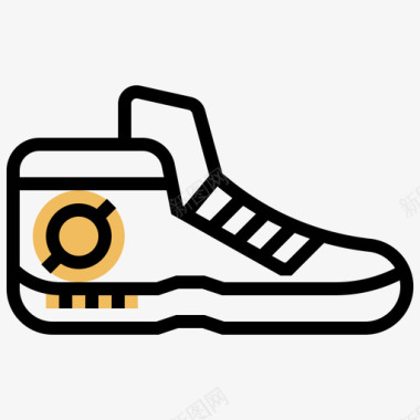 鞋子篮球13黄影图标图标