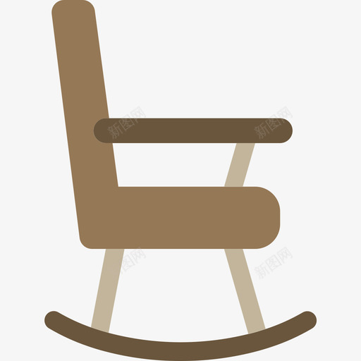摇椅家具和家用23平的图标svg_新图网 https://ixintu.com 家具和家用23 平的 摇椅