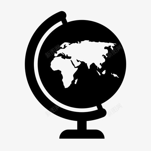 全球经济地图图标svg_新图网 https://ixintu.com 世界 全球 地图 广域 经济