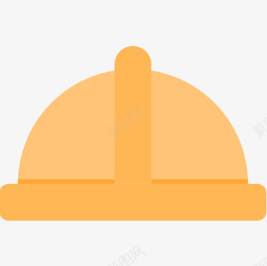 头盔施工工具2扁平图标图标