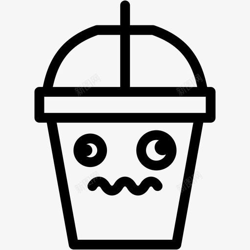 头晕饮料杯子图标svg_新图网 https://ixintu.com 头晕 情绪 杯子 表情符号 饮料 饮料表情线