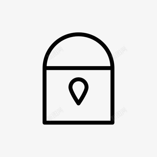 锁数据保护隐私图标svg_新图网 https://ixintu.com 安全 数据保护 锁 隐私