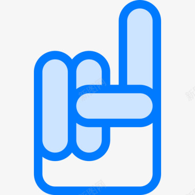手指橄榄球3蓝色图标图标