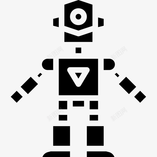 机器人ai3实心图标svg_新图网 https://ixintu.com ai3 实心 机器人