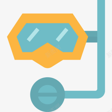 潜水运动77平坦图标图标