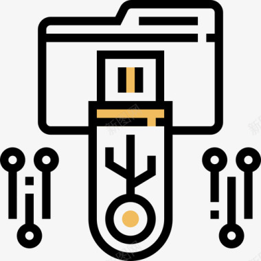 Pendrive计算机技术2黄影图标图标