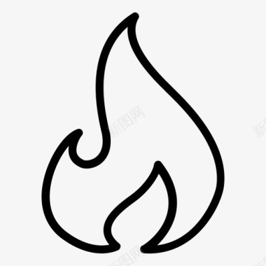 火篝火燃烧图标图标