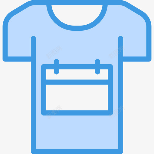 衬衫7号跑步衫蓝色图标svg_新图网 https://ixintu.com 7号跑步衫 蓝色 衬衫