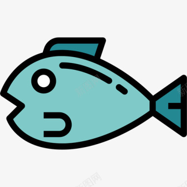 鱼超市23线颜色图标图标