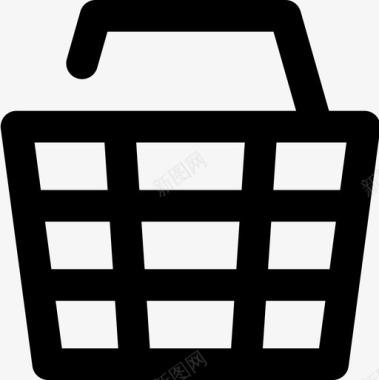 购物篮电子商务91线性图标图标