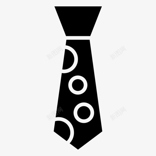领带配饰优雅图标svg_新图网 https://ixintu.com 优雅 时尚配饰 时装和服装填充 配饰 领带