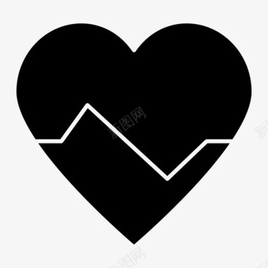 脉搏心脏心率图标图标