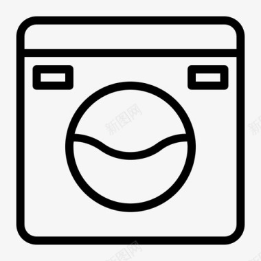 洗衣机家务酒店和餐厅4图标图标