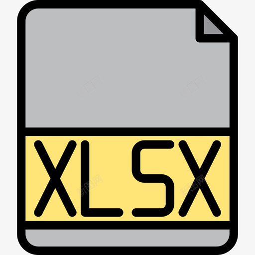 Xlsx文件扩展名3线性颜色图标svg_新图网 https://ixintu.com Xlsx 文件扩展名3 线性颜色