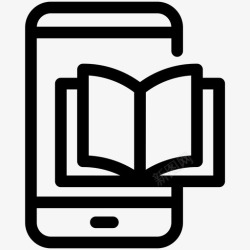 电子书标志电子书手机阅读图标高清图片
