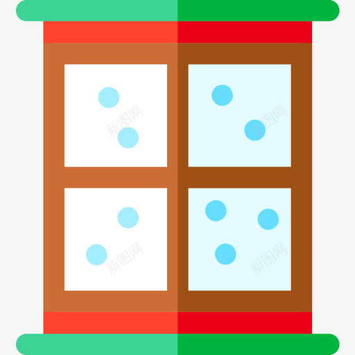 窗户圣诞130平的图标svg_新图网 https://ixintu.com 圣诞130 平的 窗户