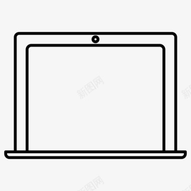 笔记本电脑电子产品外形图标图标