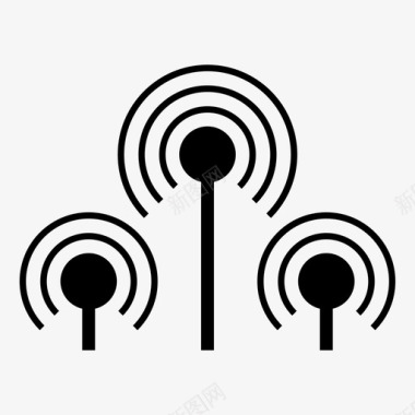 无线连接互联网连接wifi连接图标图标