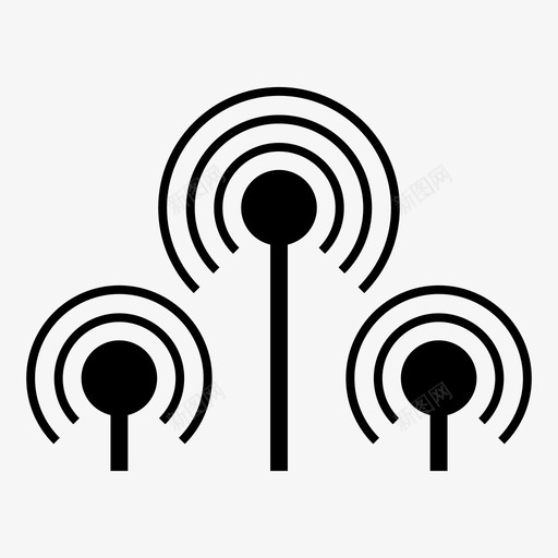 无线连接互联网连接wifi连接图标svg_新图网 https://ixintu.com wifi信号 wifi连接 互联网连接 无线接入点 无线连接 连接符号字形图标