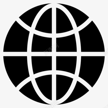 互联网连接世界图标图标