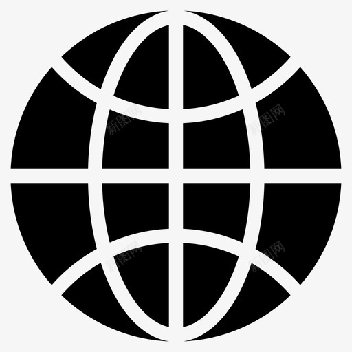 互联网连接世界图标svg_新图网 https://ixintu.com 世界 互联网 全球 连接
