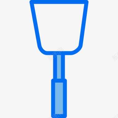 抹子工具41蓝色图标图标