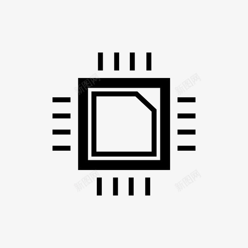 cpu主板数据处理器图标svg_新图网 https://ixintu.com cpu 主板 数据处理器