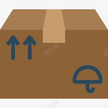 箱子装运3扁平图标图标